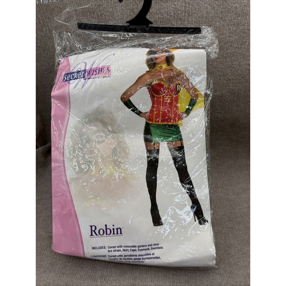 Secret Wishes Sexy Womens Robin Costume Size Large No Eye mask